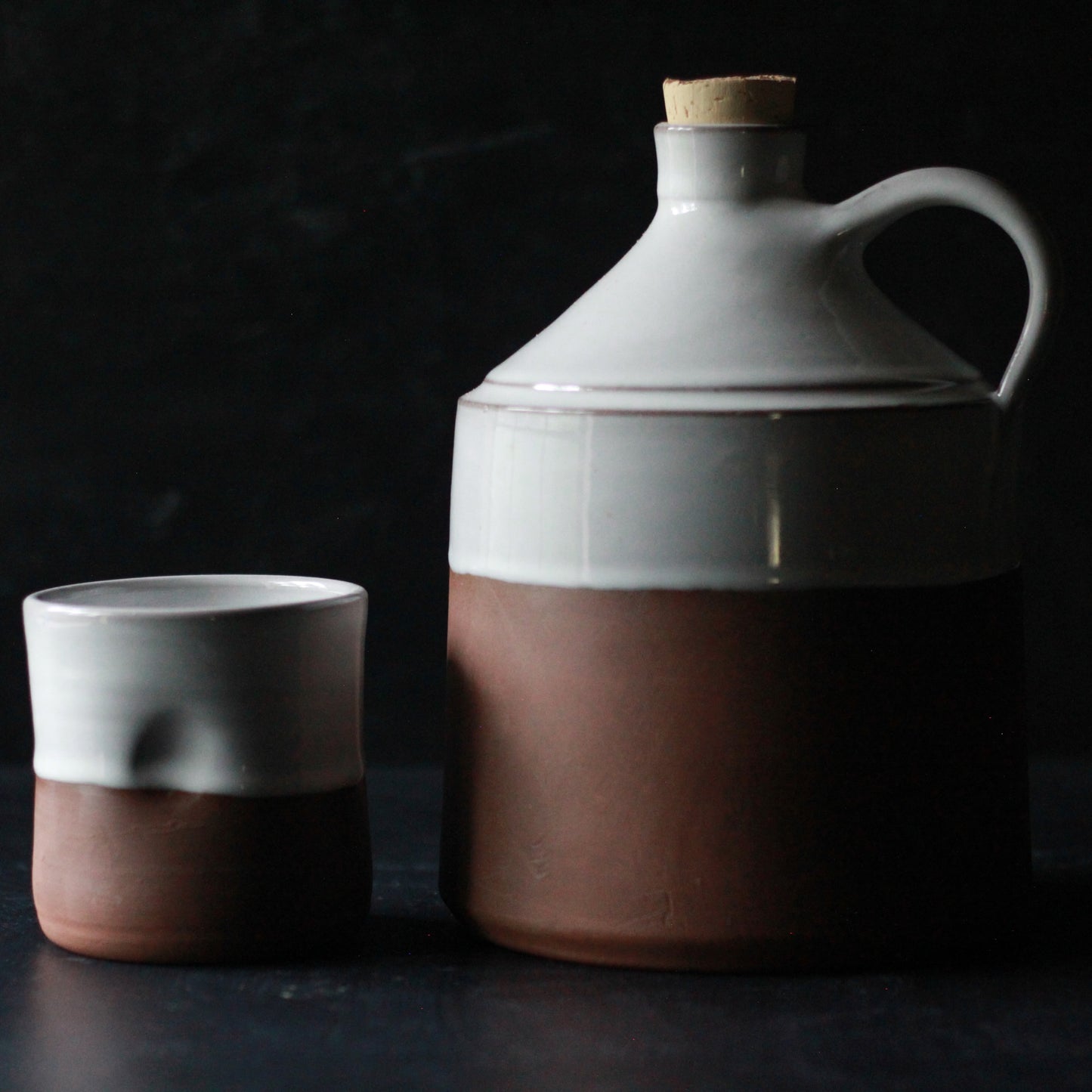Leather & Linen Jug