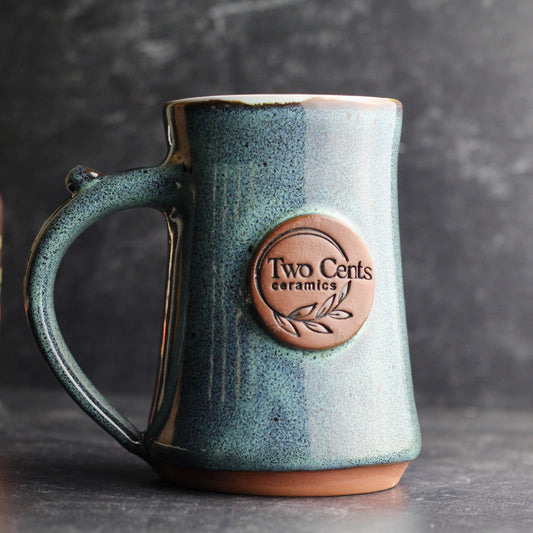 Two Cents Ceramic Steins