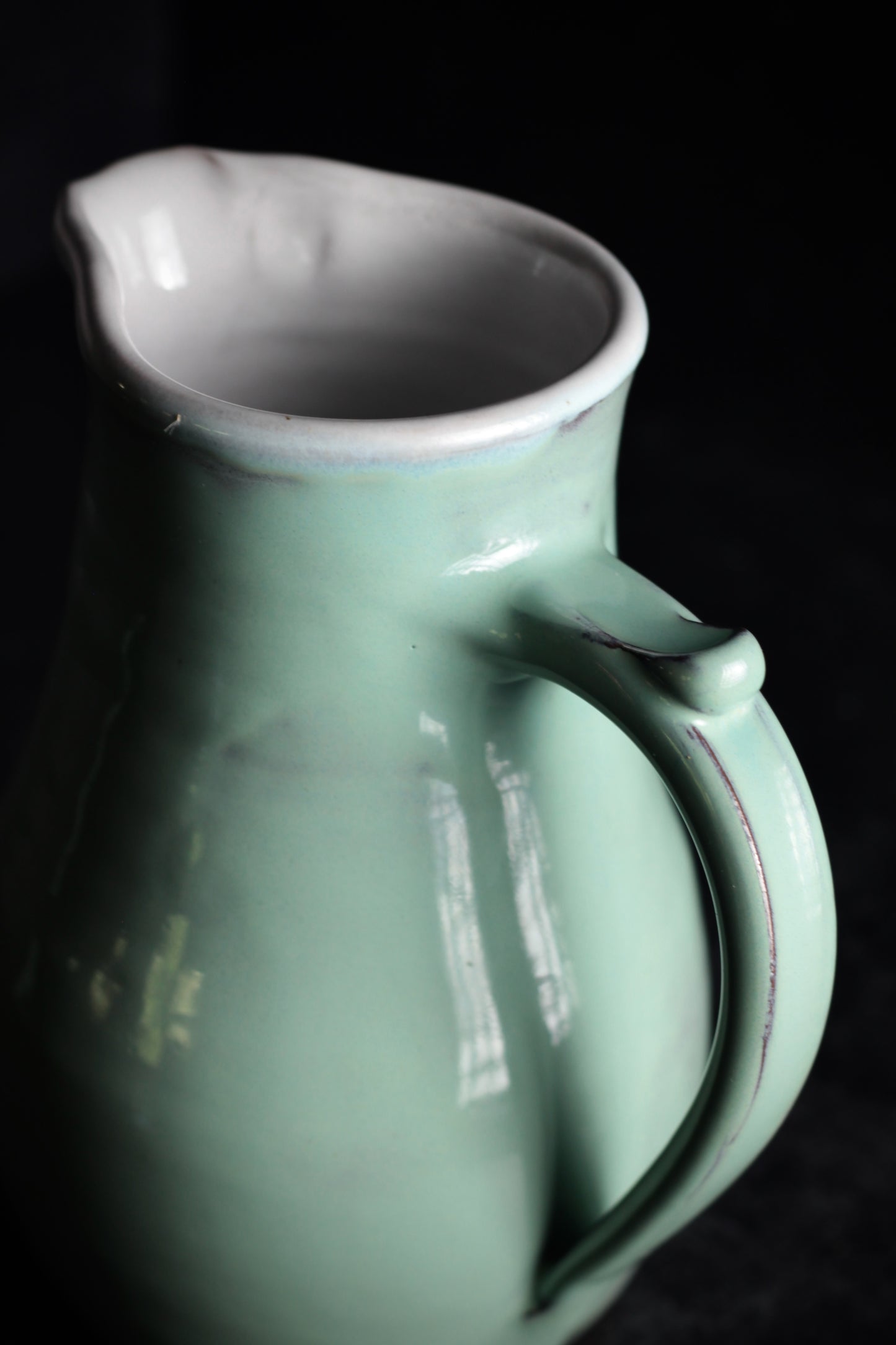 Sea Glass Vase and Pitcher