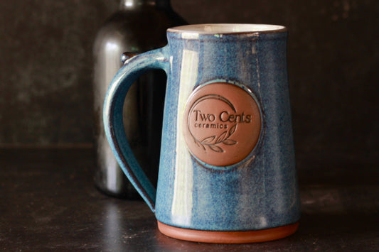 Two Cents Ceramic Steins