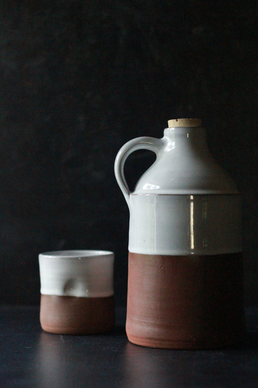Leather & Linen Jug