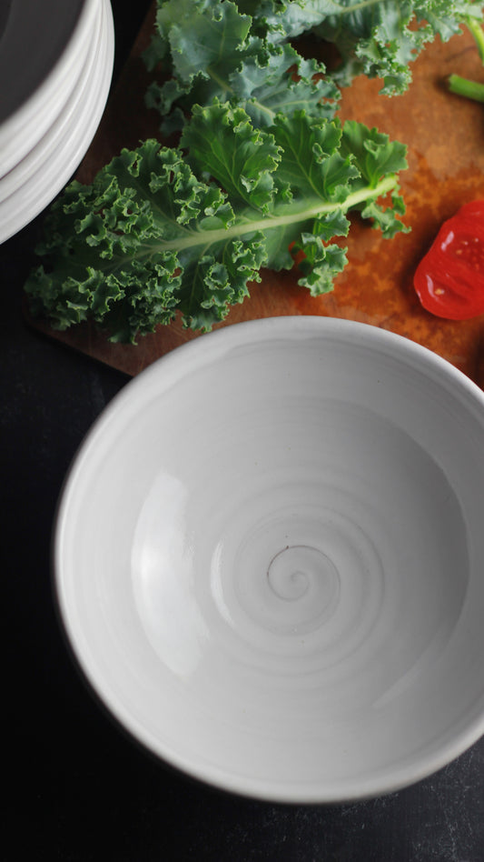 Leather & Linen Everyday Bowl