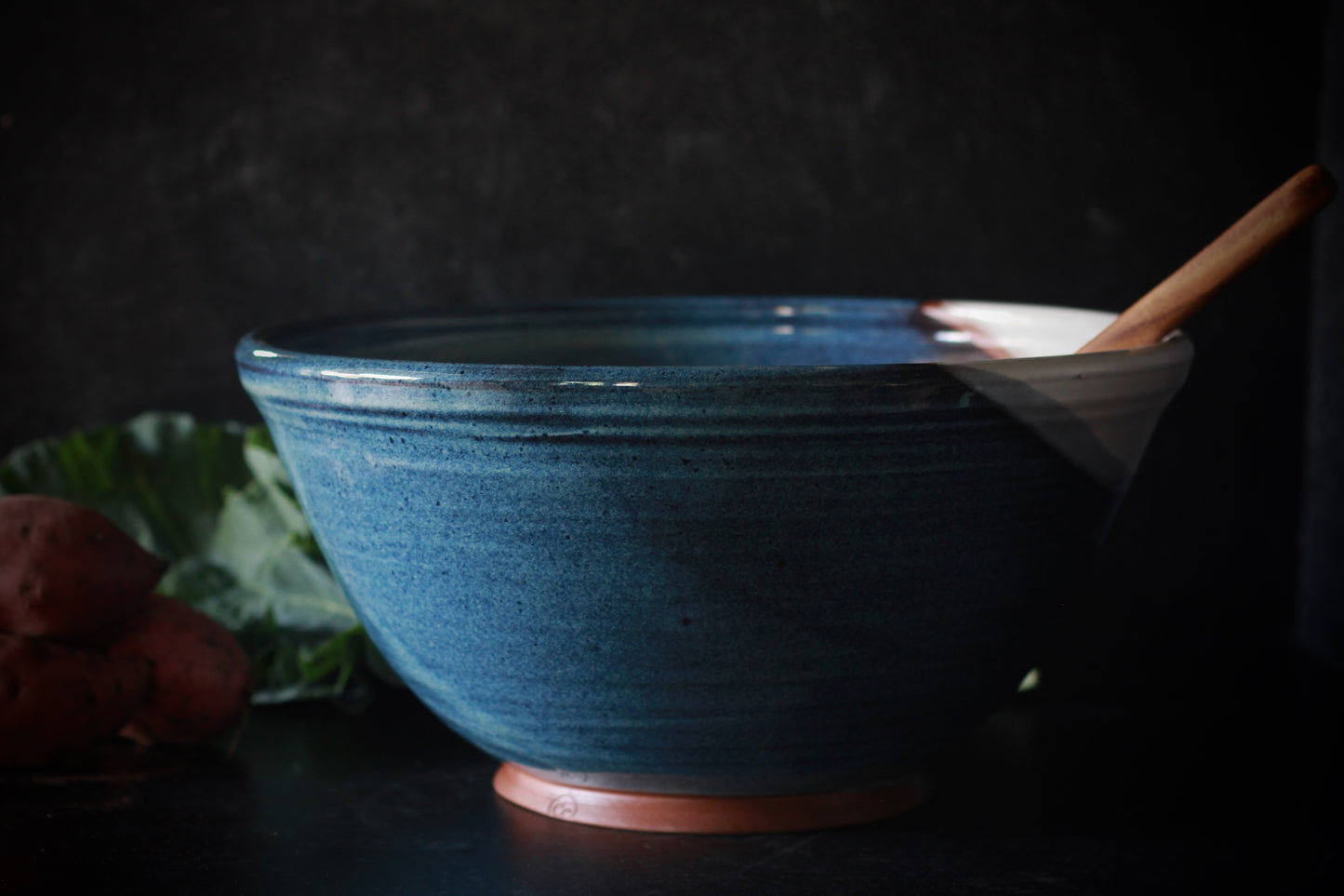 Moody Blue & White Mixing Bowl