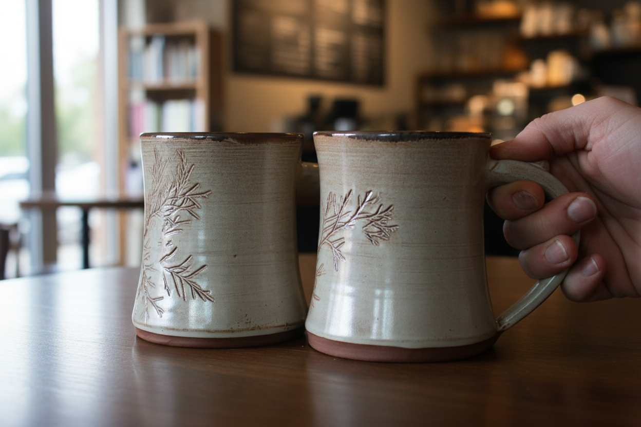 Tasse cèdre et crème