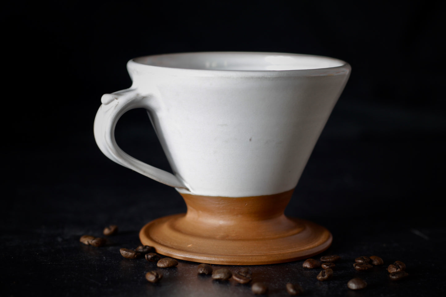 Leather & Linen Stoneware Pour-Over
